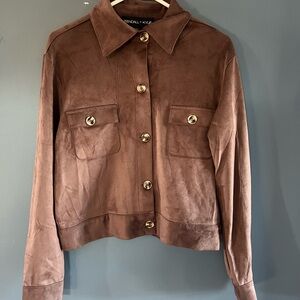 Kendall x Kyle Faux Suede Shacket